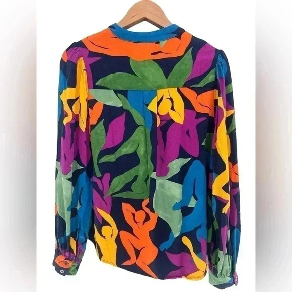 FRNCH Paris Felia Colorful Blouse Size Small - Picture 5 of 11
